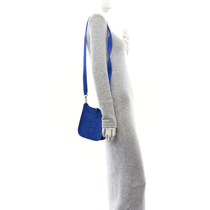 Hermes Taurillon Clemence Evelyne TPM Bleu Electrique 2 of 11