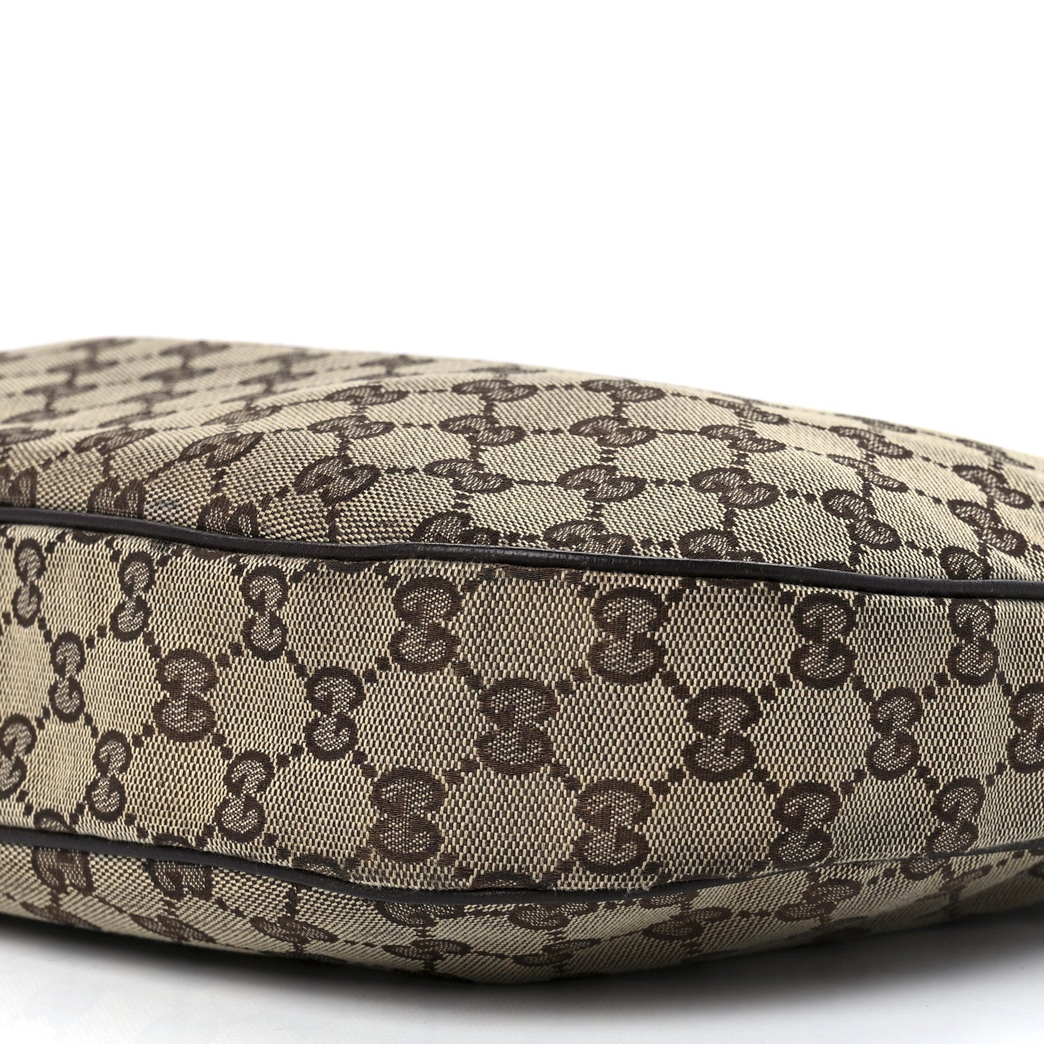 Gucci Monogram Medium Half Moon Hobo Dark Brown 12 of 12