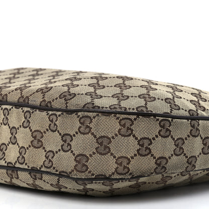 Gucci Monogram Medium Half Moon Hobo Dark Brown 12 of 12