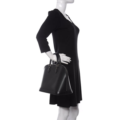 Louis Vuitton Epi Alma PM Black 2 of 9