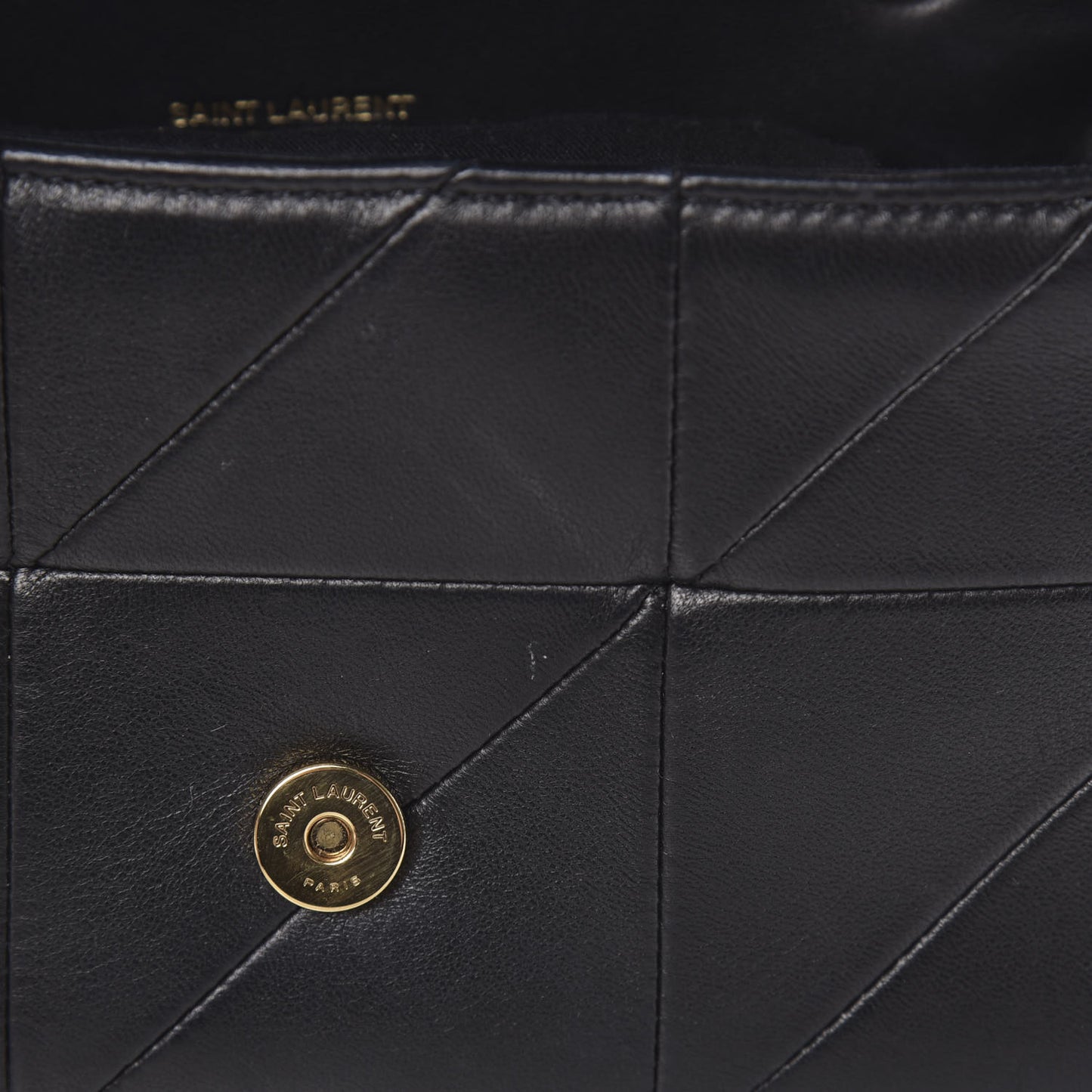 Lambskin Patchwork Monogram Small Jamie Black