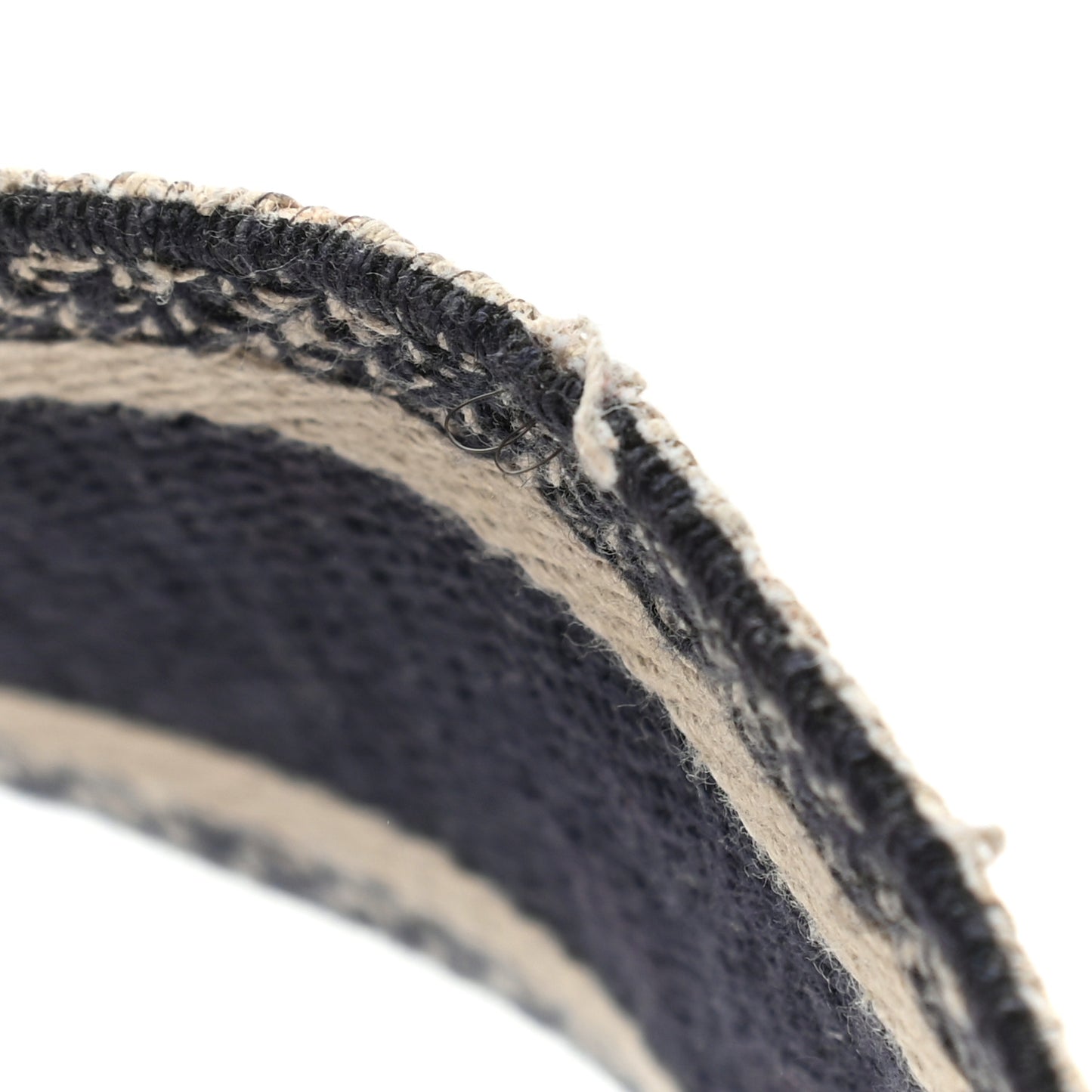 Canvas Embroidered Shoulder Strap Blue