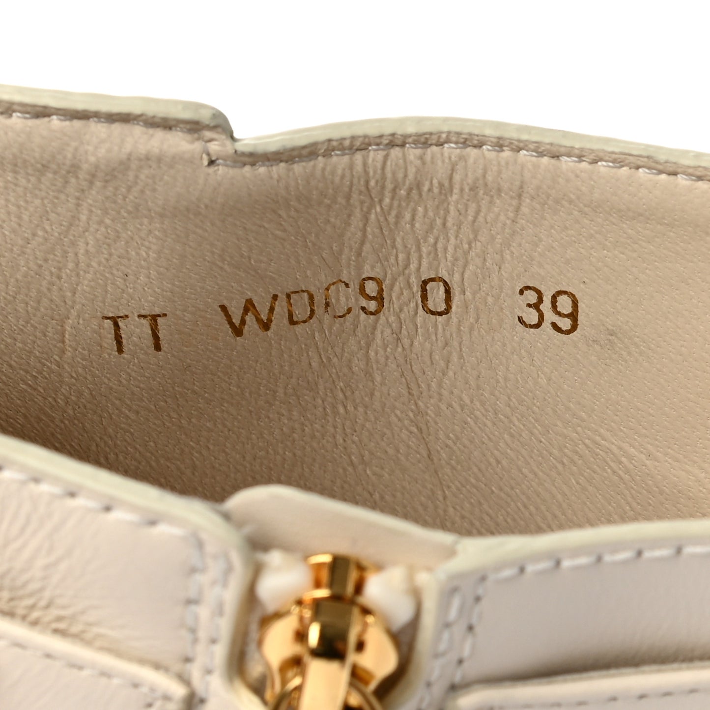 Calfskin Roman Stud Combat Boots 39 Light Ivory
