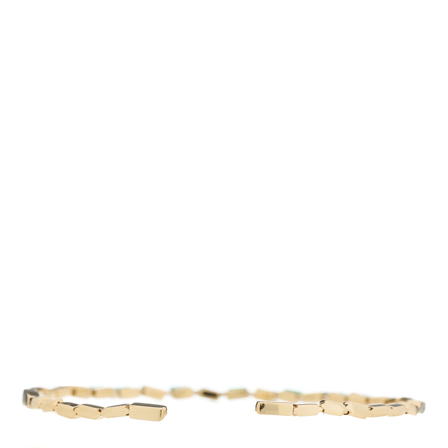 Suzanne Kalan 18K Yellow Gold Emerald Fireworks Cuff Bracelet 2 of 4