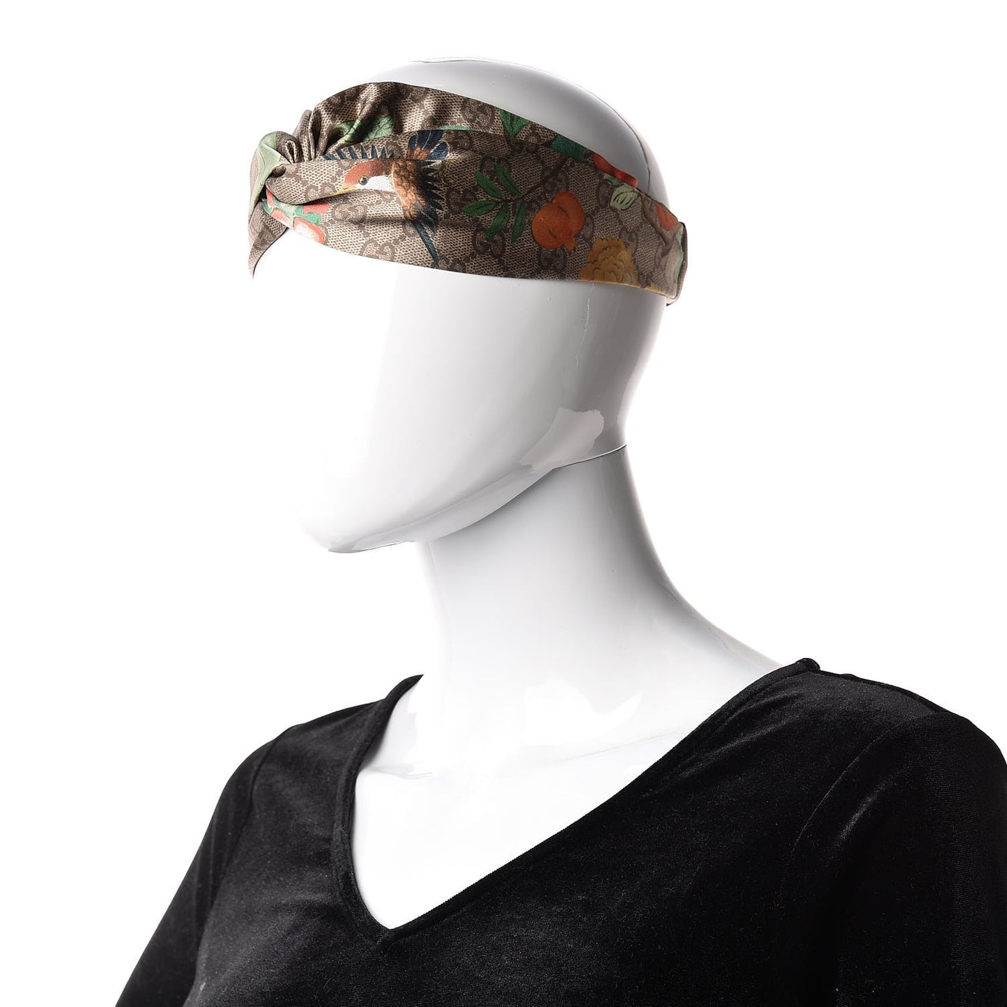 Silk Monogram Tian Print Tiana Duchesse Headband