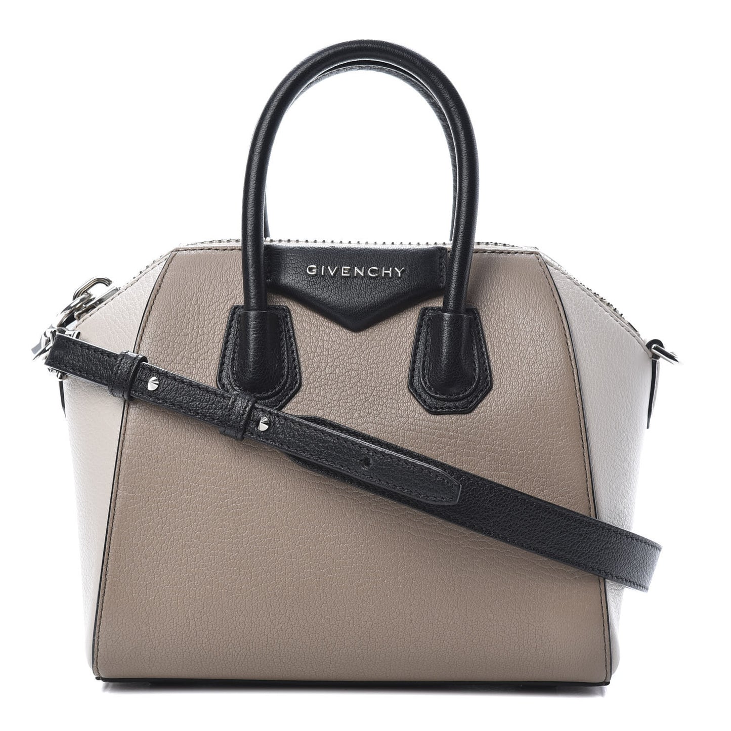 Sugar Goatskin Mini Tri-Color Antigona Linen