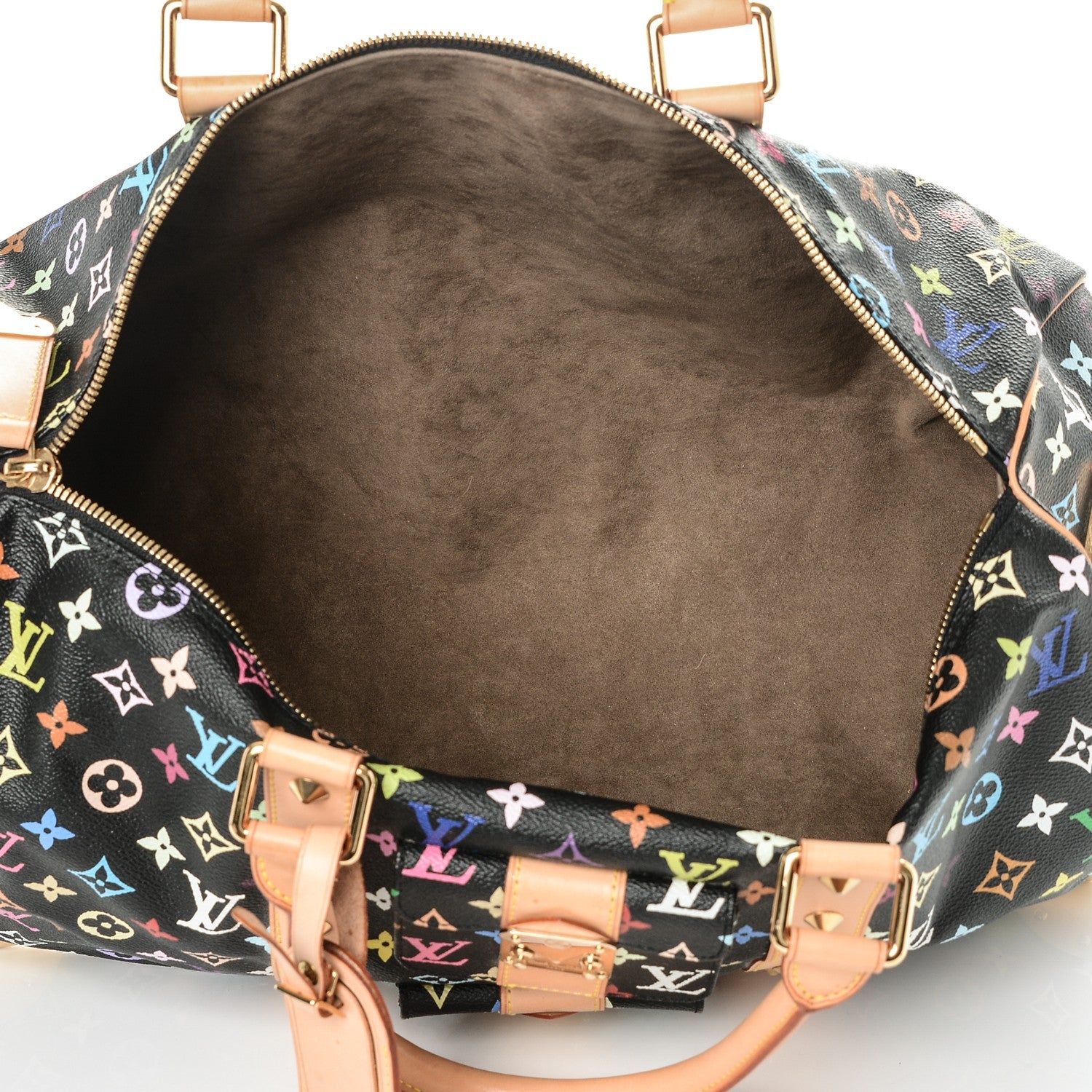 Louis Vuitton Monogram Multicolor Keepall 45 Black 5 of 7