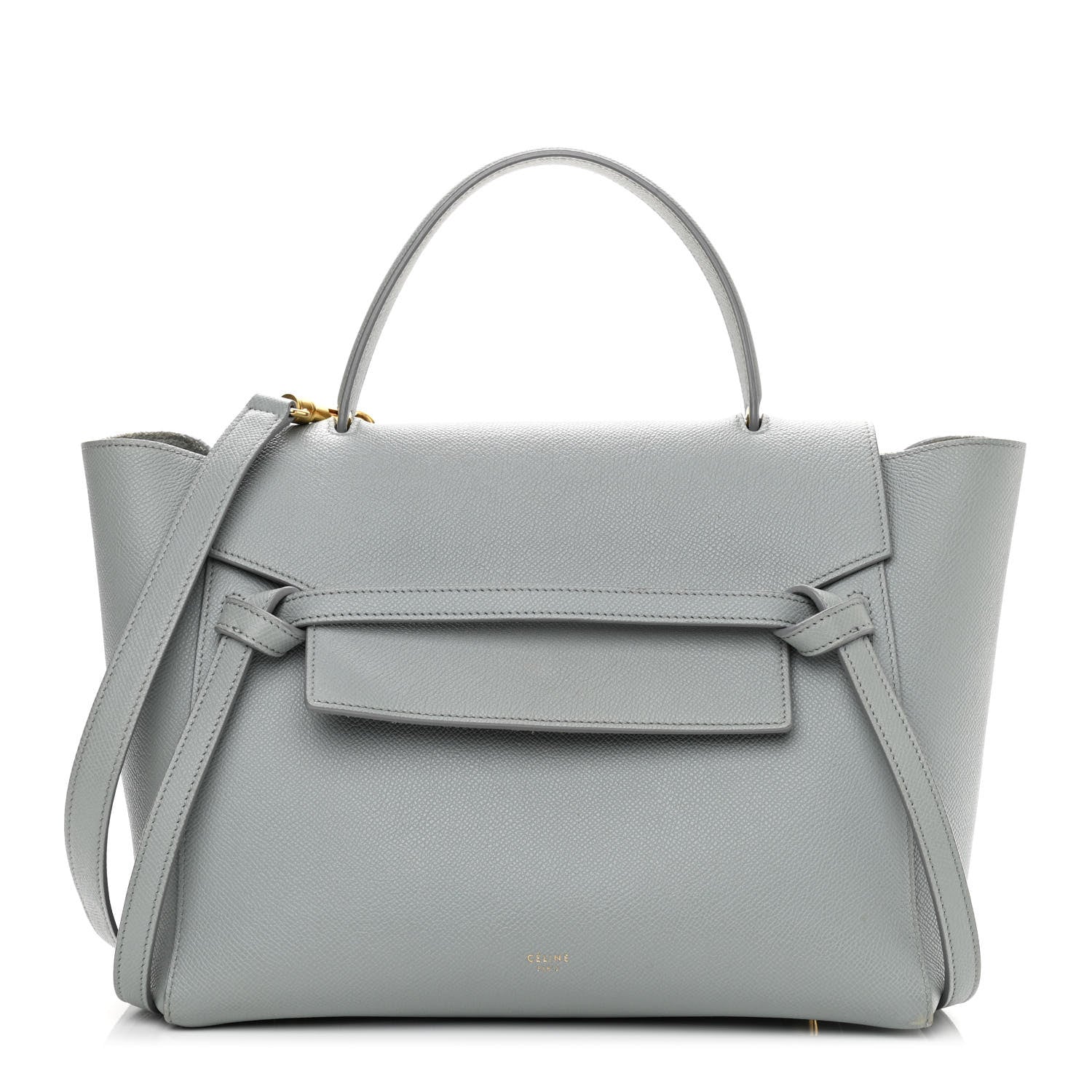 Celine Grained Calfskin Mini Belt Bag Cloud 1 of 16