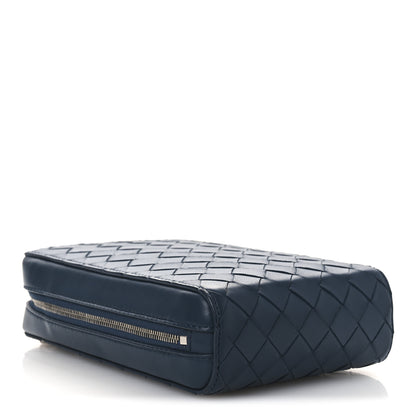 Bottega Veneta Nappa Intrecciato Vertical Shoulder Bag Blue 4 of 9