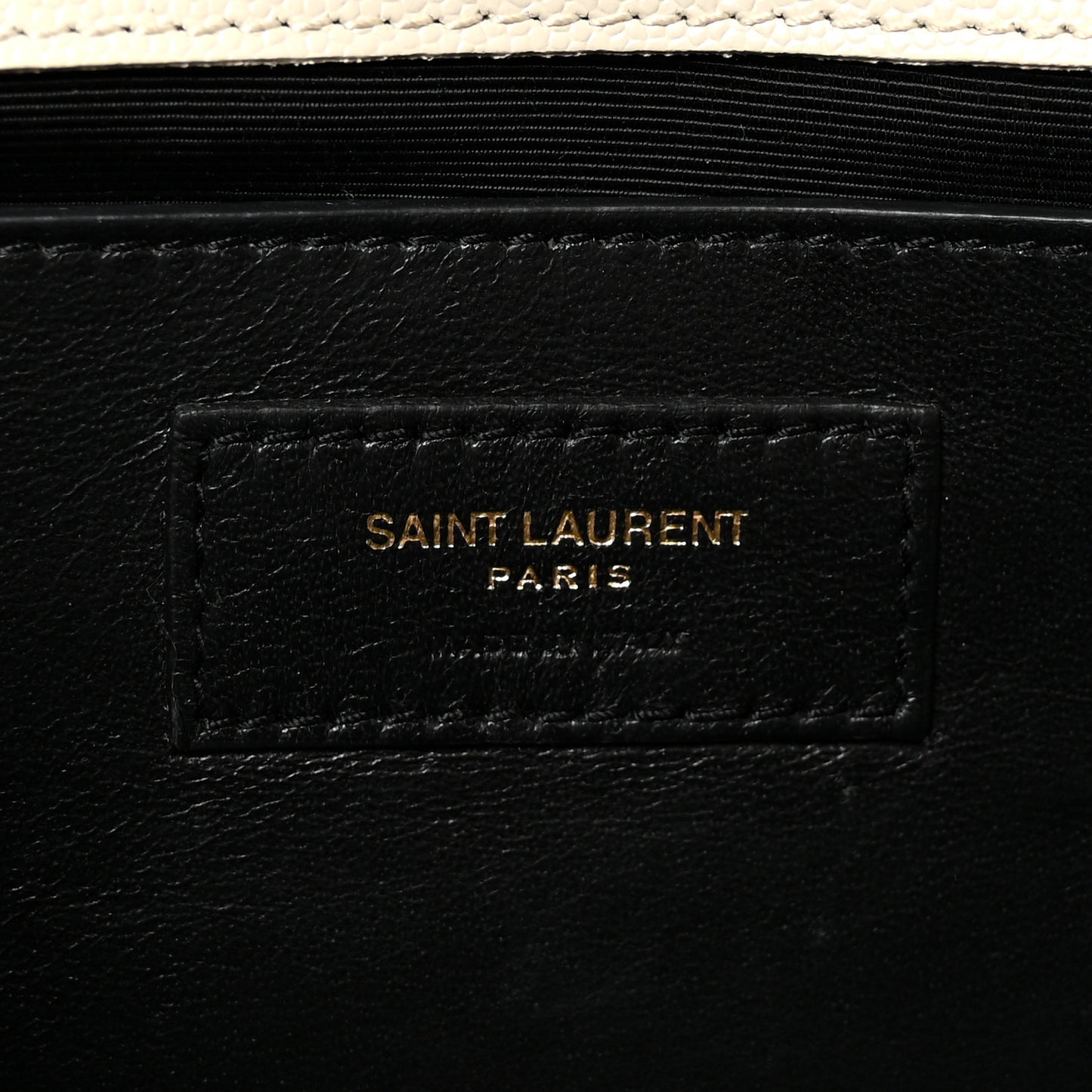 Grain De Poudre Classic Monogram Cassandre Clutch Crema Soft