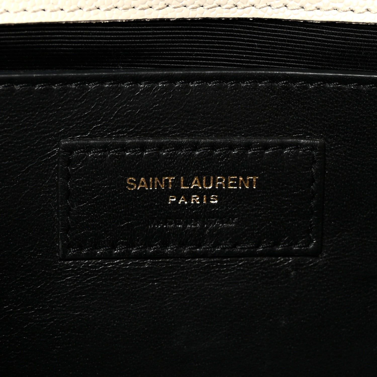 Saint Laurent Grain De Poudre Classic Monogram Cassandre Clutch Crema Soft 5 of 7