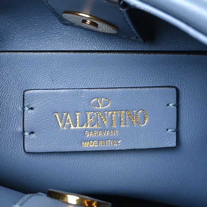 Valentino Garavani Nappa Small Roman Stud The Handle Bag Niagara 6 of 8