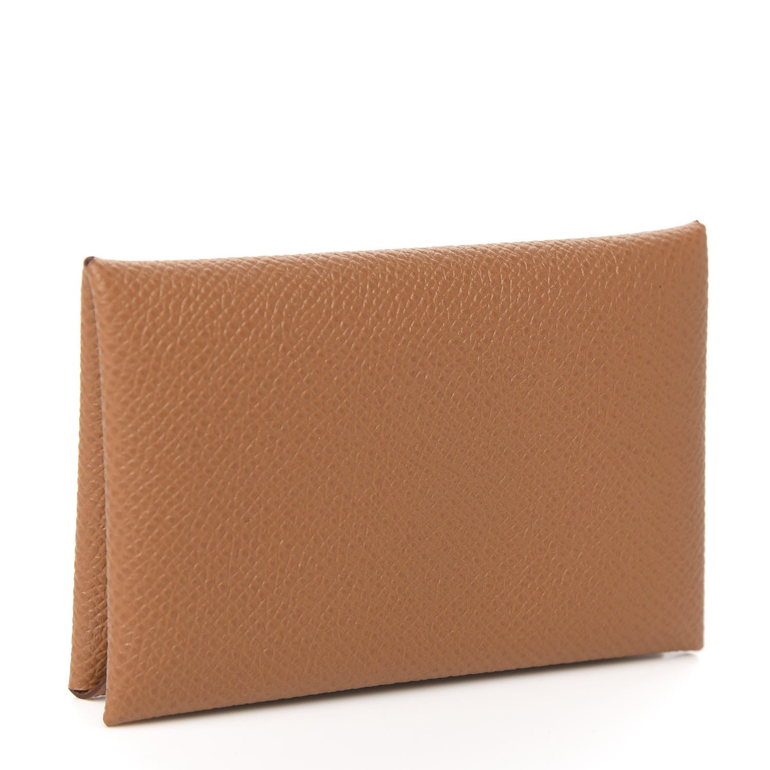 Hermes Epsom Calvi Card Case Gold 2 of 7