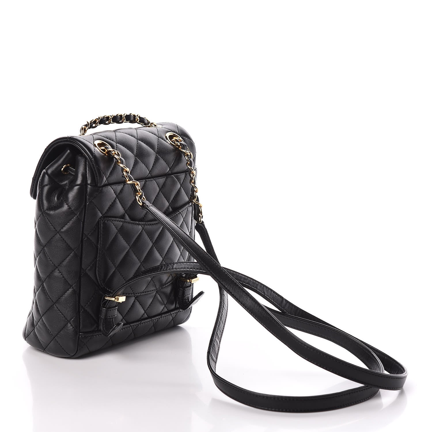 Chanel Lambskin Quilted Mini Urban Spirit Backpack Black 3 of 10