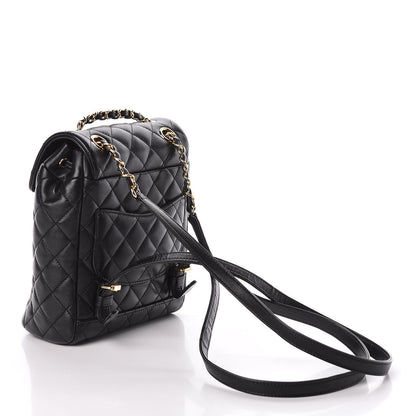Chanel Lambskin Quilted Mini Urban Spirit Backpack Black 3 of 10