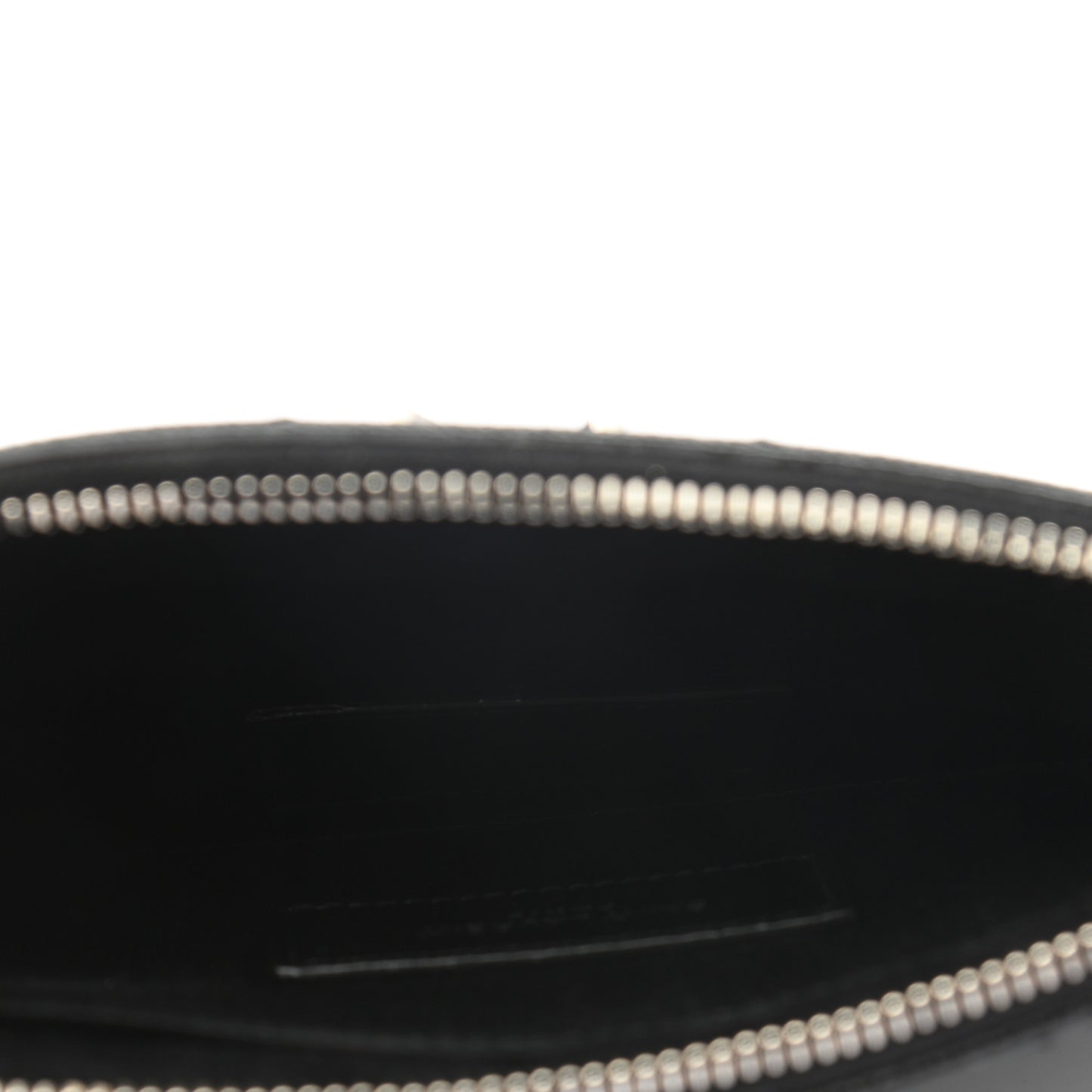Grain De Poudre Chevron Monogram Bill Pouch Black