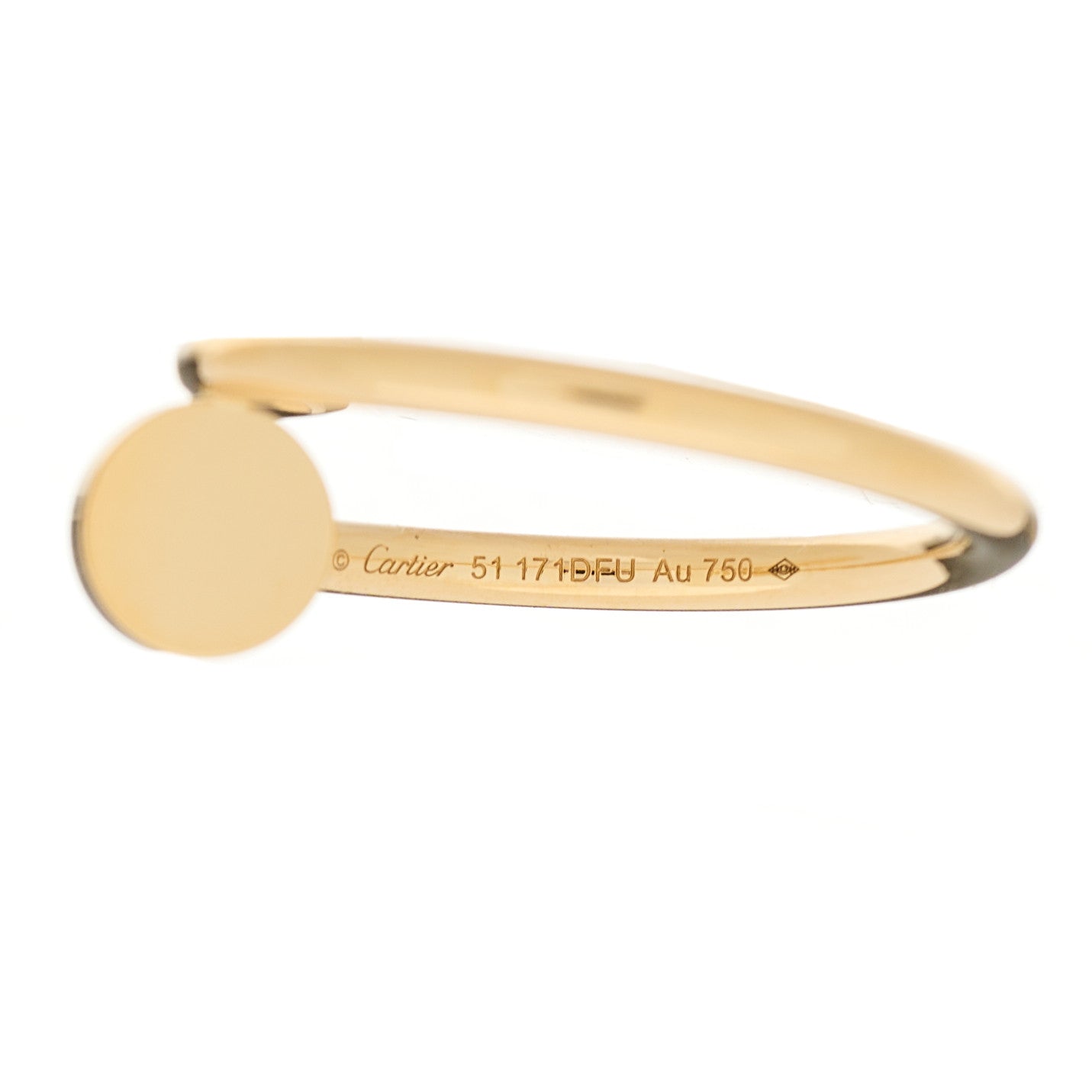 Cartier 18K Yellow Gold Small Juste Un Clou Ring 51 5.75 4 of 6