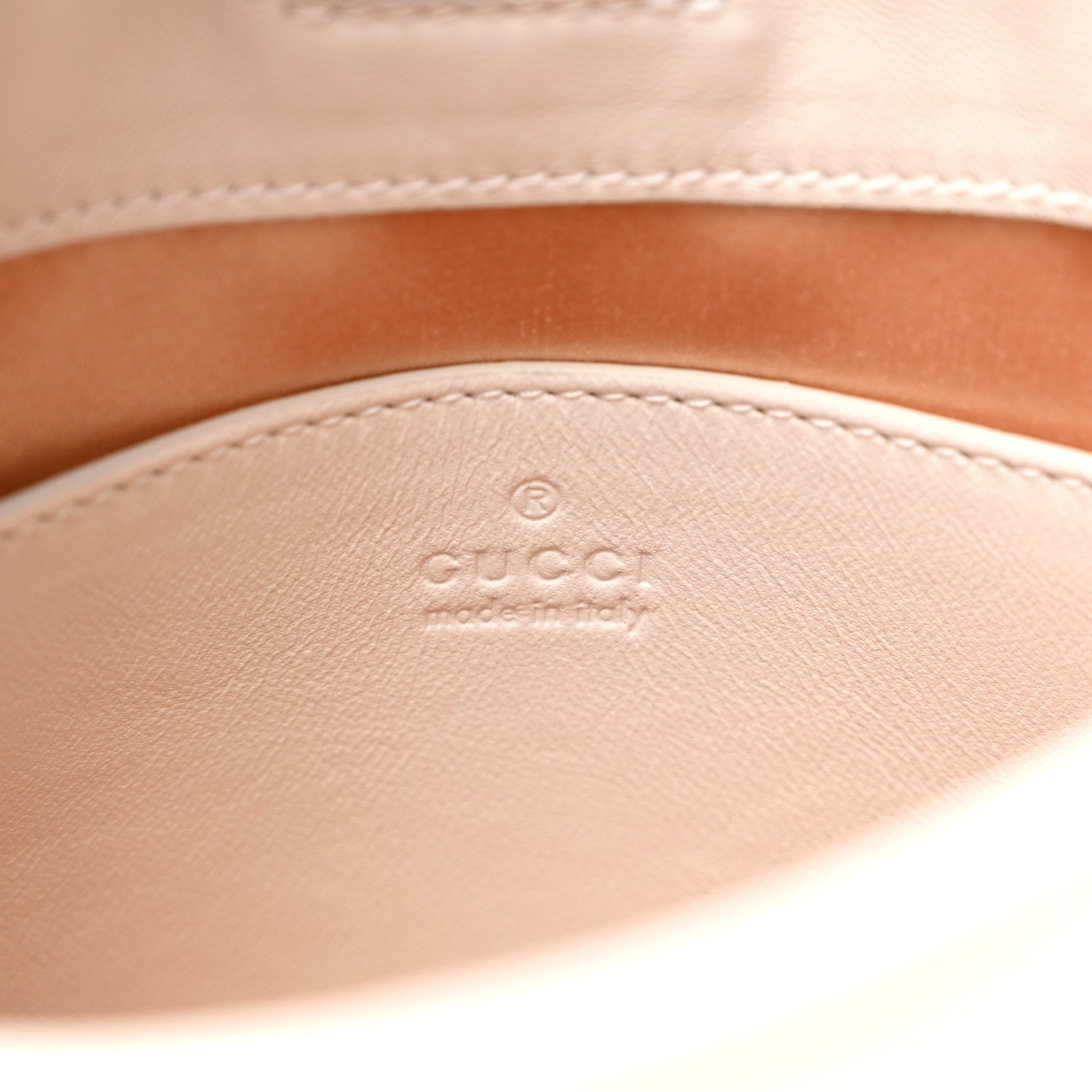 Gucci Calfskin Horsebit Slim Shoulder Bag White 5 of 8