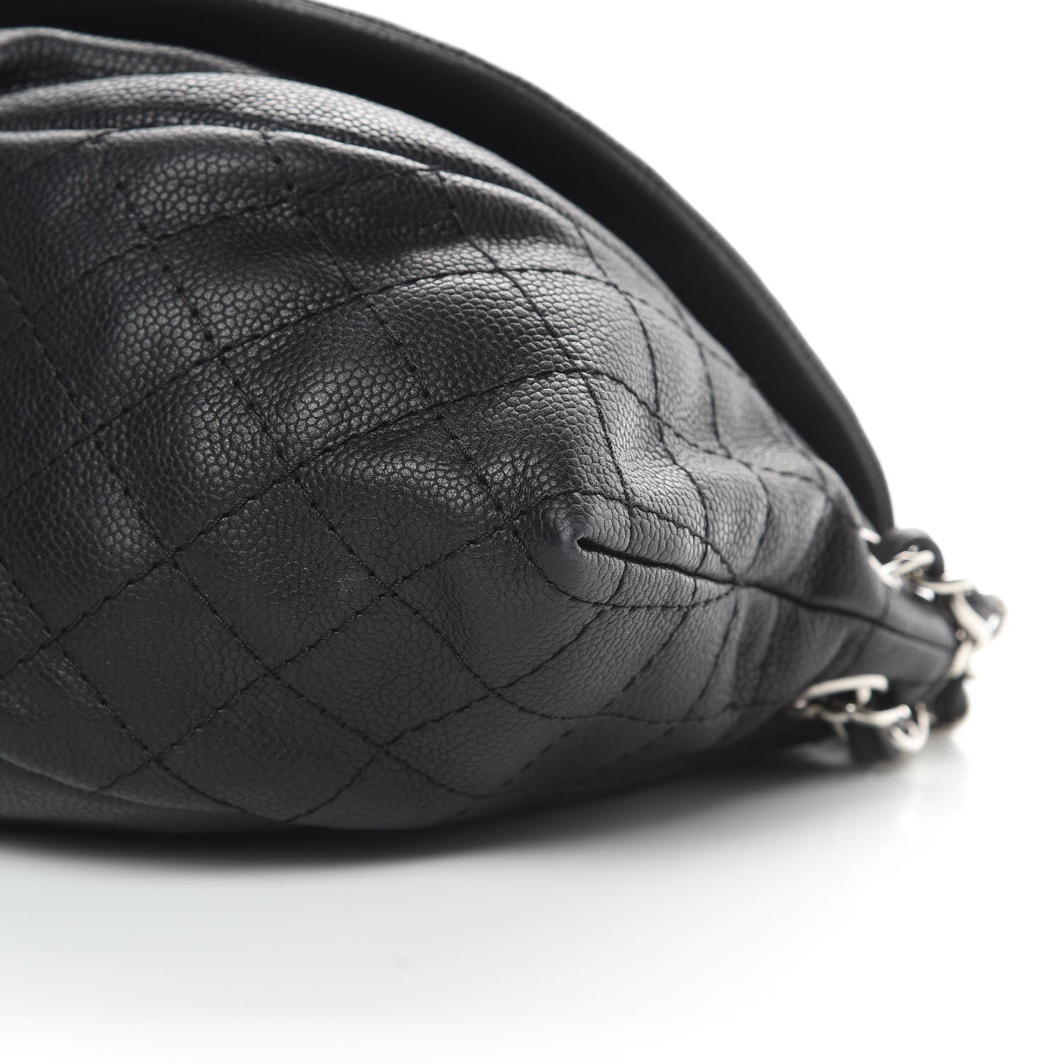 Chanel Caviar Half Moon Large Flap Black 10 of 11
