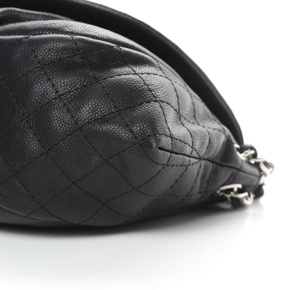 Chanel Caviar Half Moon Large Flap Black 10 of 11