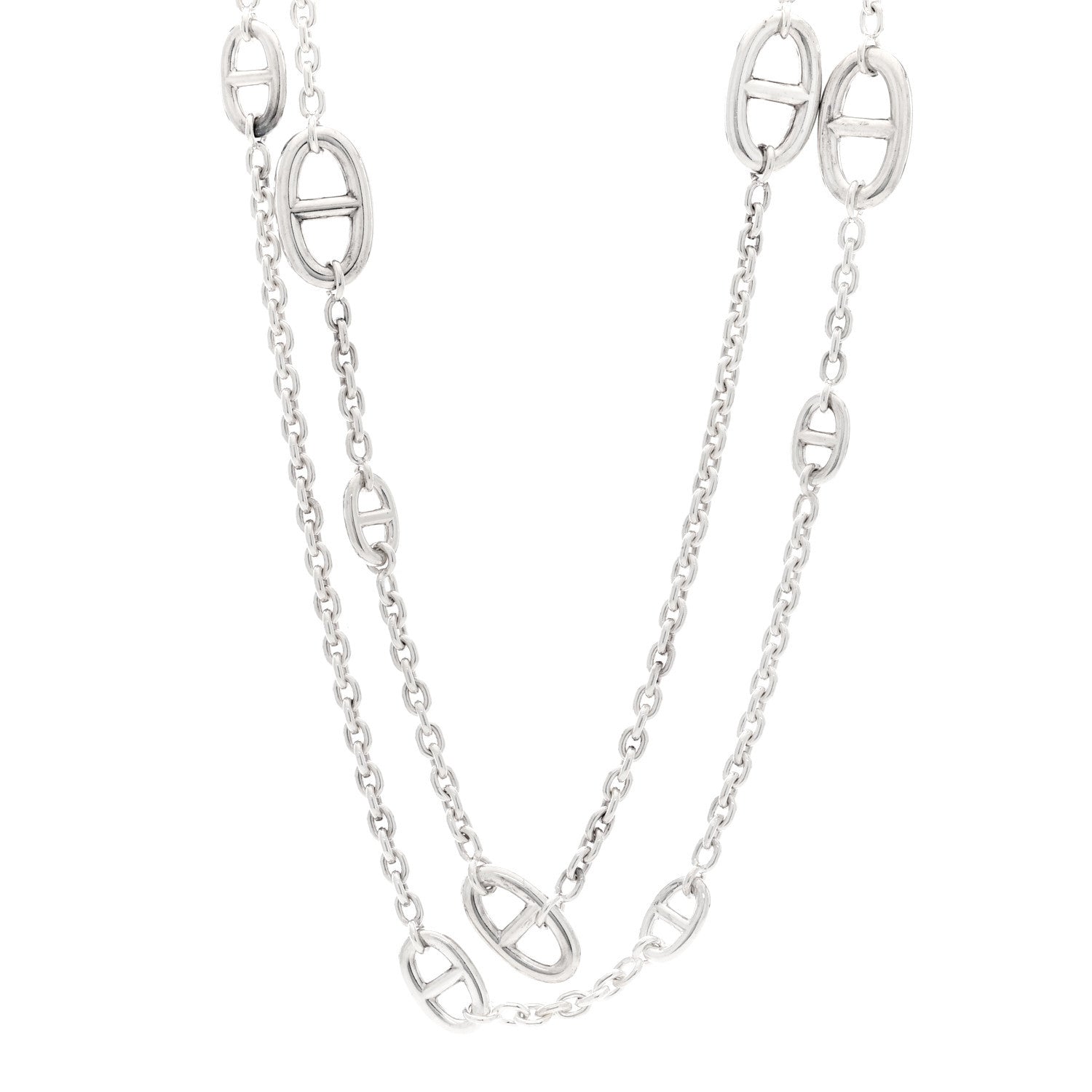 Hermes Sterling Silver Farandole Necklace 120 1 of 4