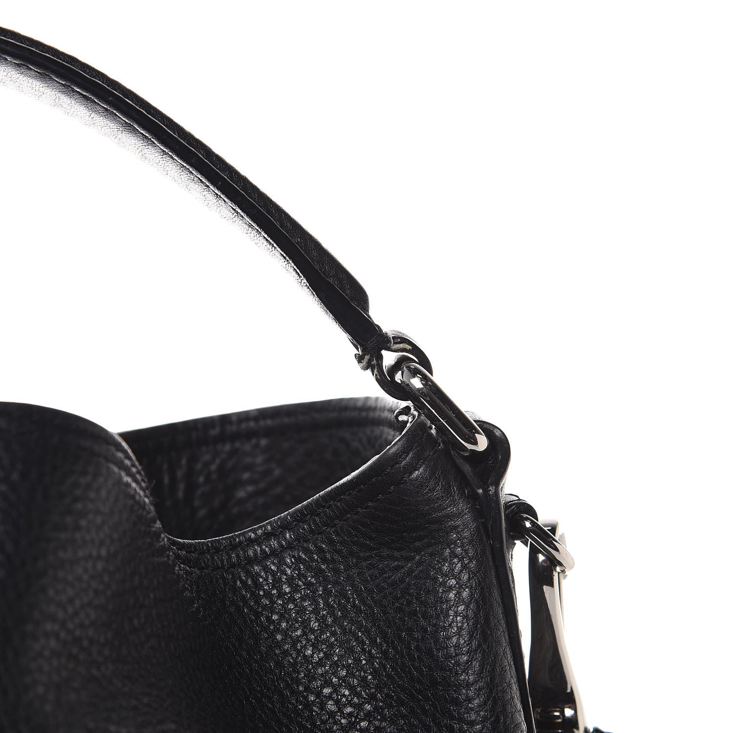 Burberry Calfskin Studded Medium Susanna Hobo Black 9 of 9