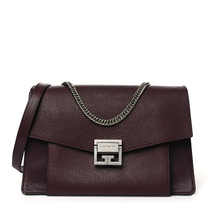 Givenchy Goatskin Medium GV3 Flap Aubergine 1 of 12