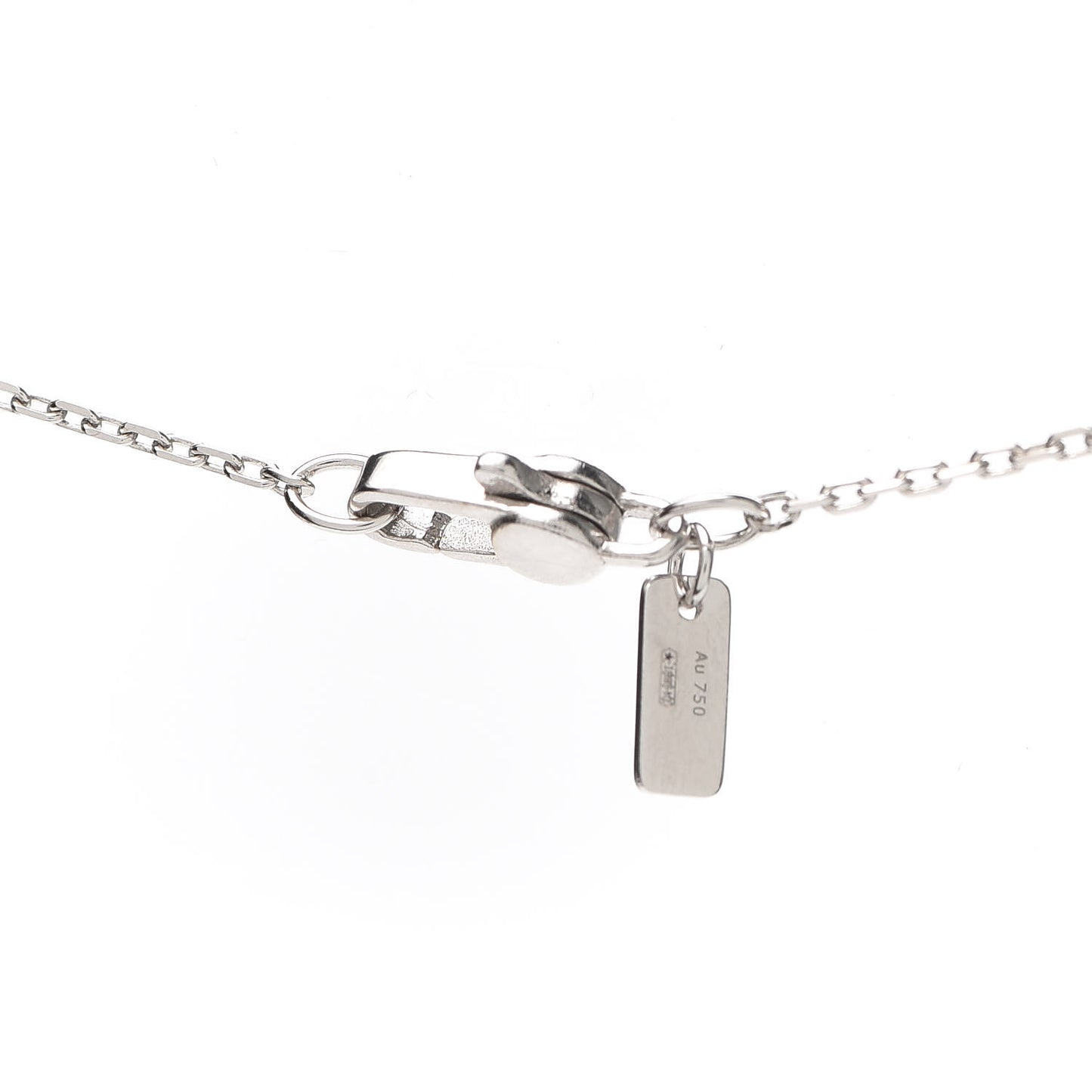 18K White Gold Icon Twirl Pendant Necklace