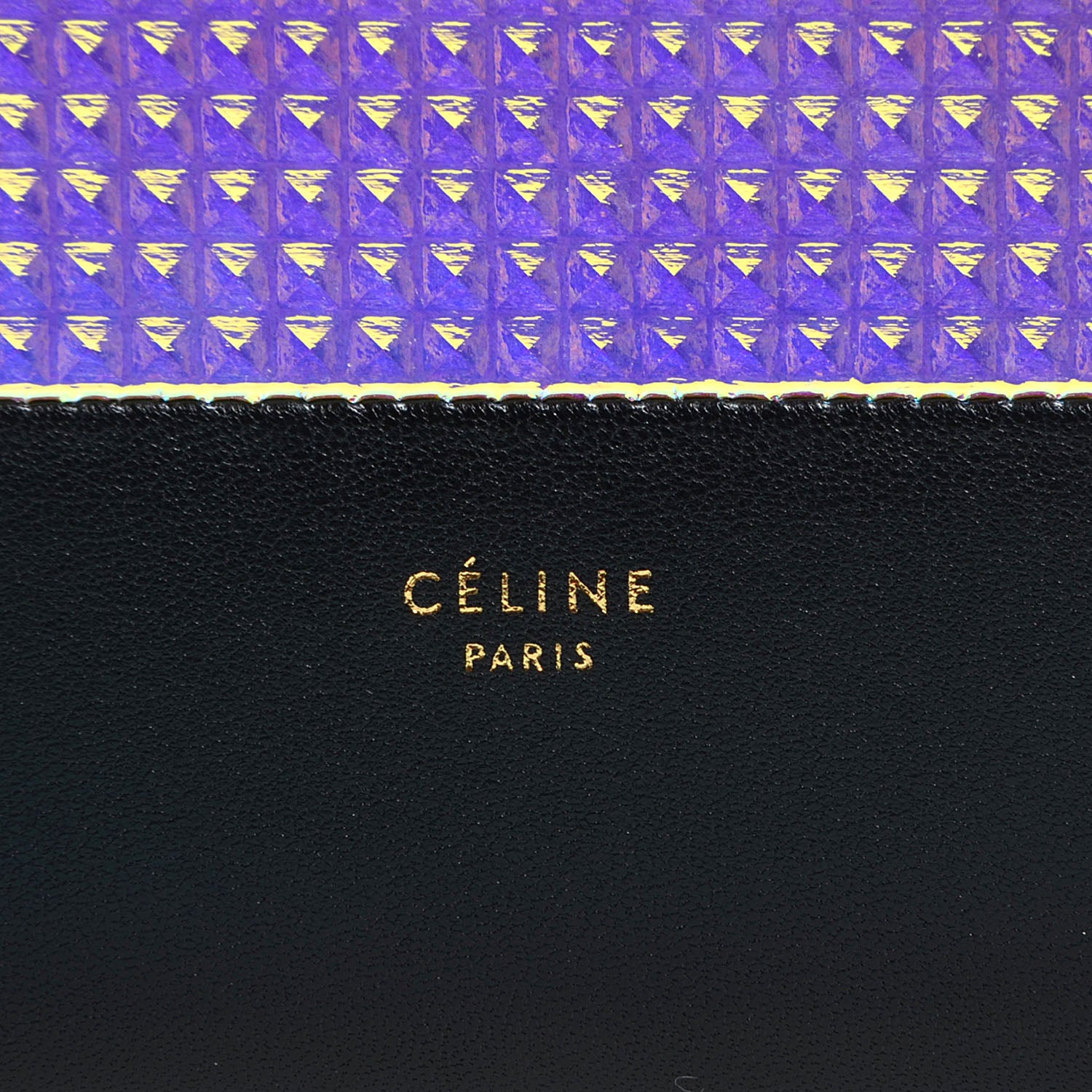 Celine Leather Hologram Holographic Zip Continental Wallet 8 of 9