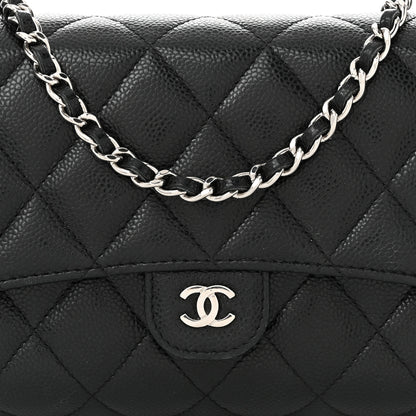 Chanel Caviar Quilted Phone Holder Wallet on Removable Chain Black 11 of 14