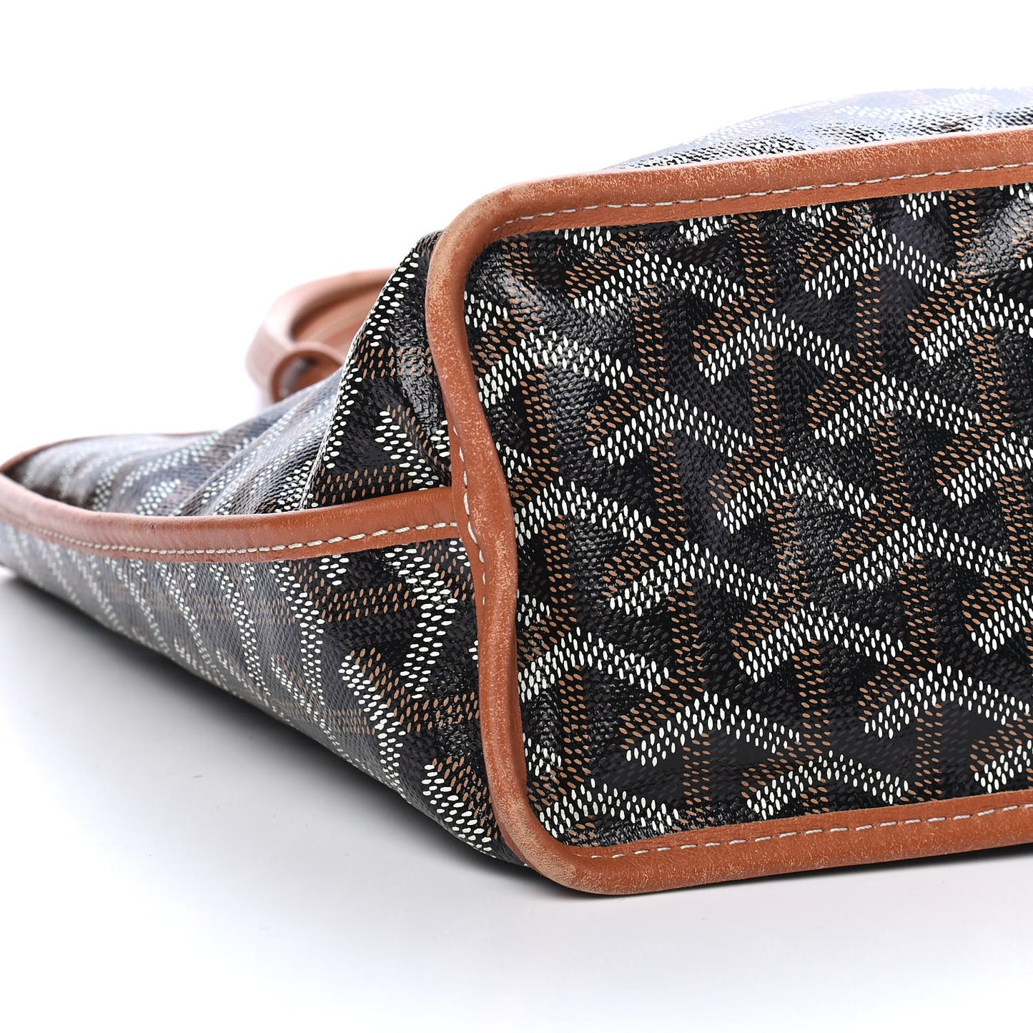 Goyardine Reversible Mini Anjou Black Gold