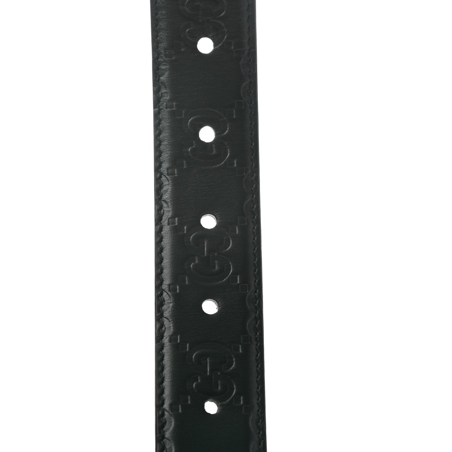 Gucci Guccissima Mens Signature Belt 95 38 Green 4 of 5