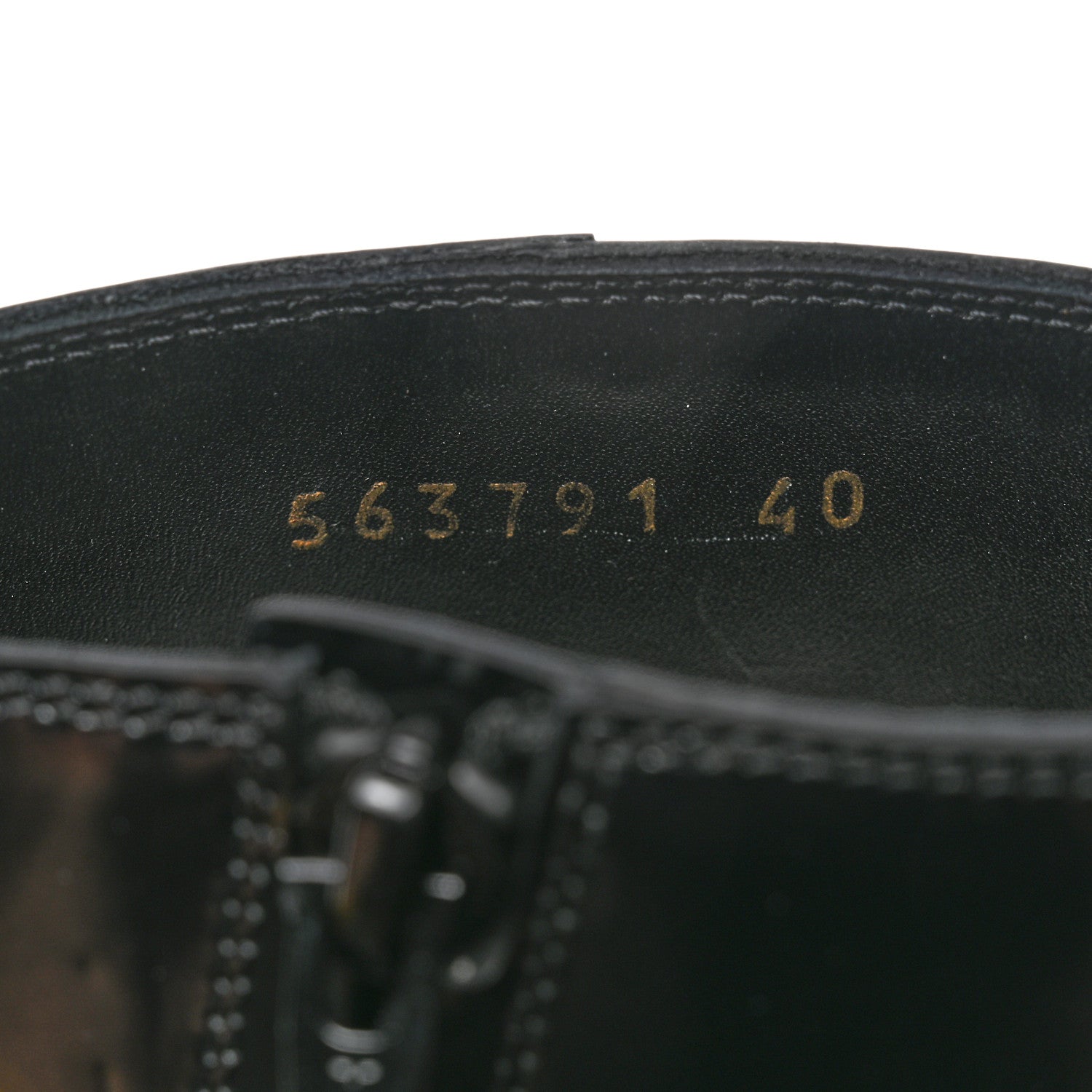 Balenciaga Polished Calfskin Rim Boots 40 Black 7 of 9