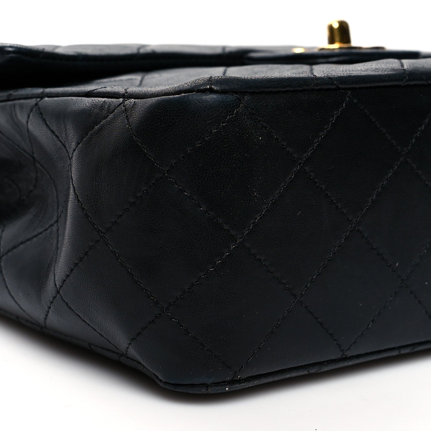Chanel Lambskin Quilted Medium Double Flap Black 8 of 12