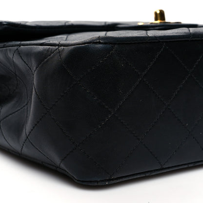Chanel Lambskin Quilted Medium Double Flap Black 8 of 12