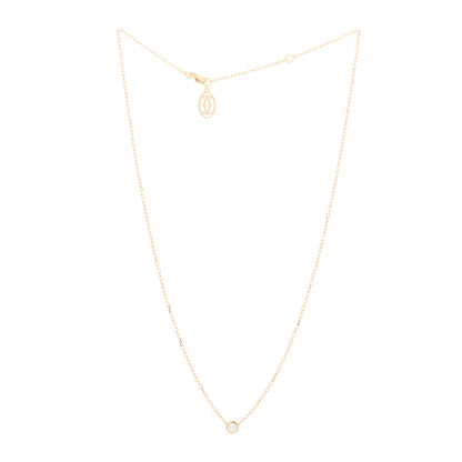 Cartier 18K Yellow Gold Diamond SM D'Amour Pendant Necklace 2 of 6