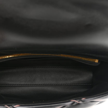 Louis Vuitton Lambskin Malletage Top Handle GO-14 MM Black Pink 6 of 10