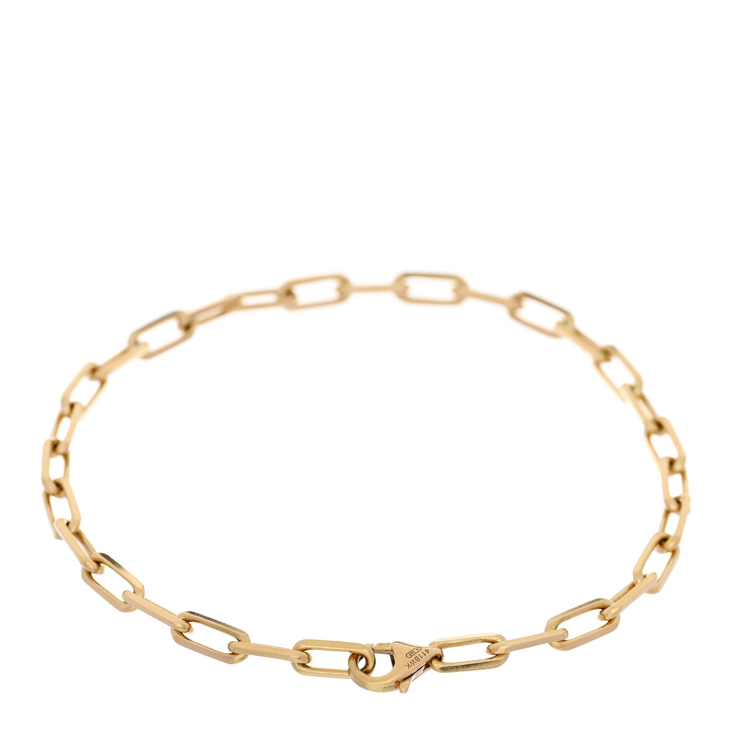 Cartier 18K Yellow Gold Small Santos de Cartier Link Chain