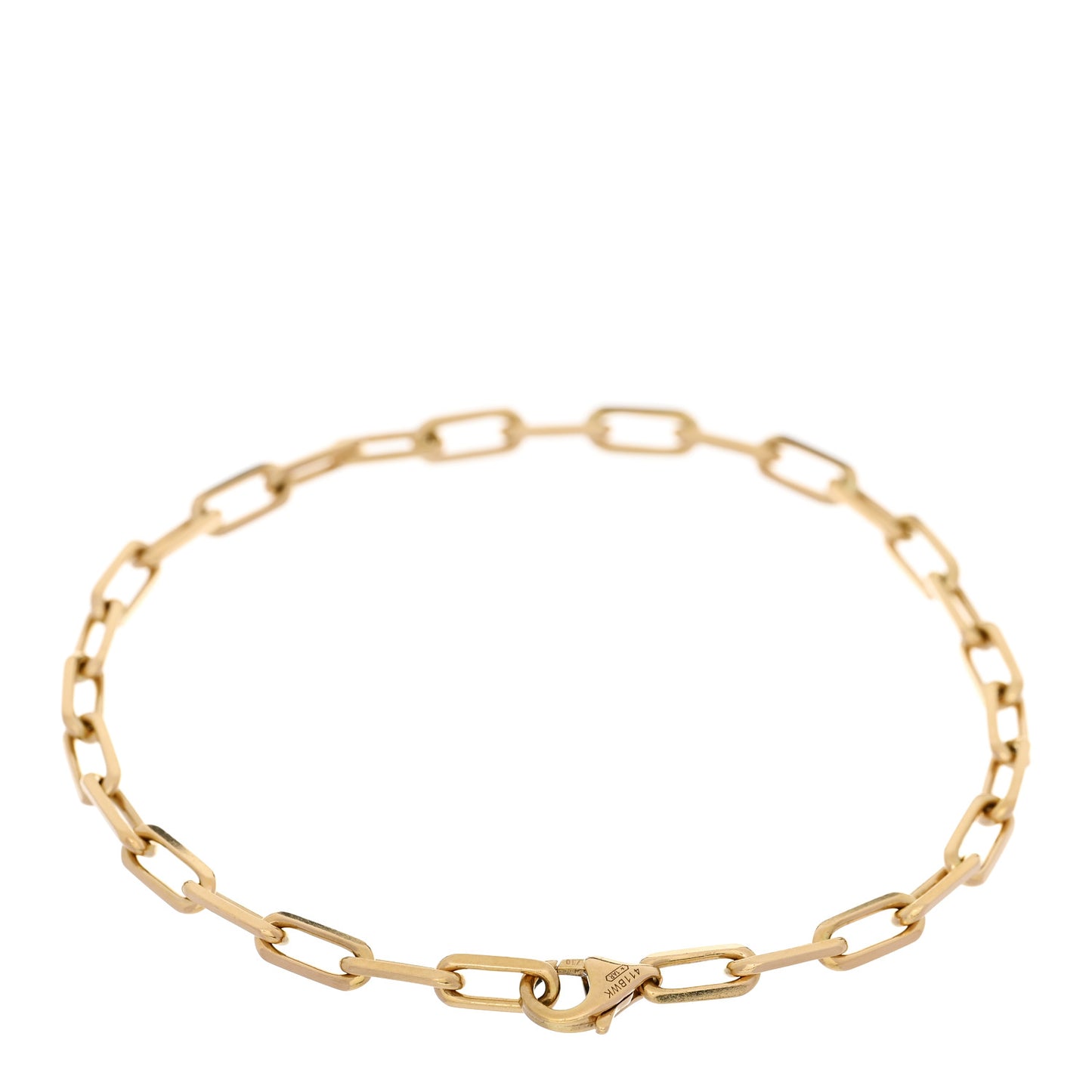18K Yellow Gold Small Santos de Cartier Link Chain Bracelet