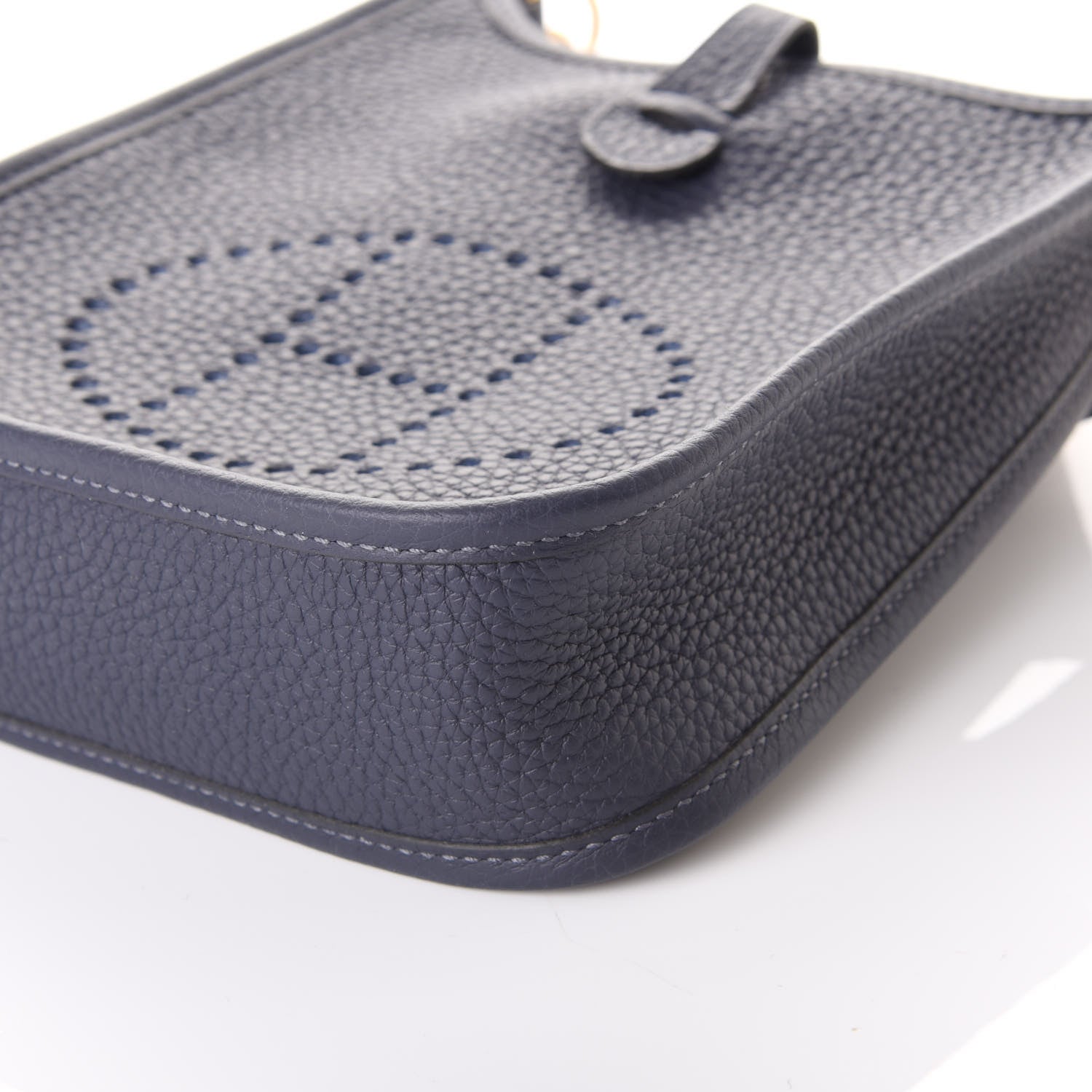 Hermes Taurillon Clemence Amazone Evelyne TPM Bleu Nuit Bleu Indigo 6 of 9