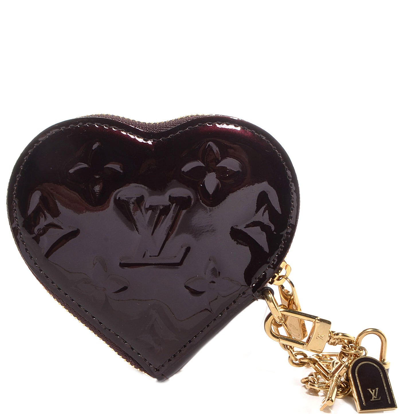 Vernis Coeur Heart Coin Purse Amarante