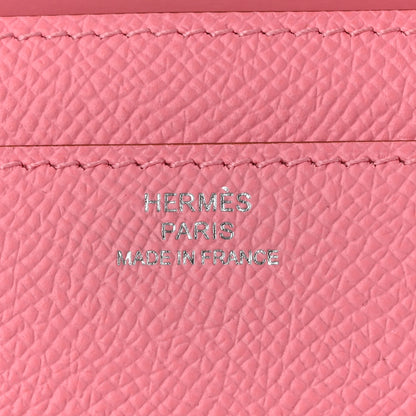 Hermes Epsom Constance Wallet To Go Rose Confetti 6 of 11