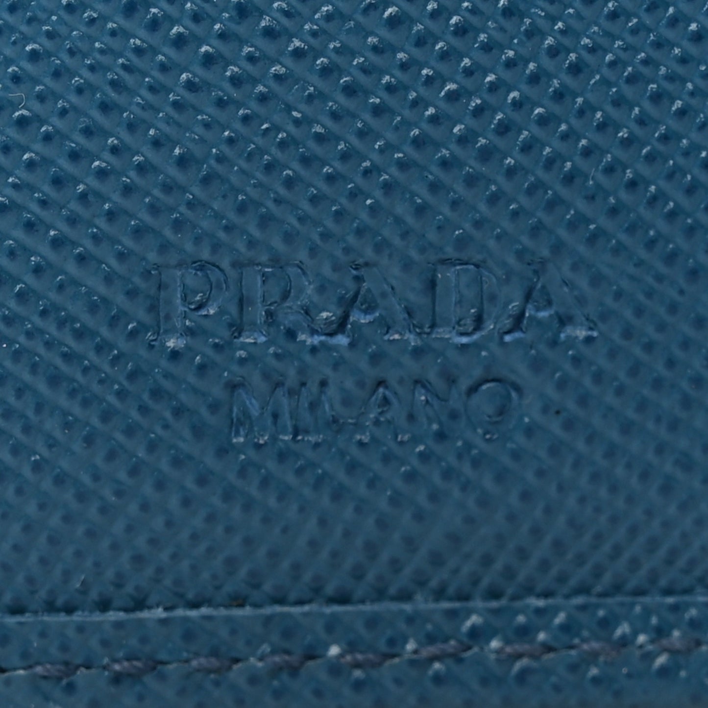 Saffiano Metal Compact Snap Bi-Fold Wallet Cobalto