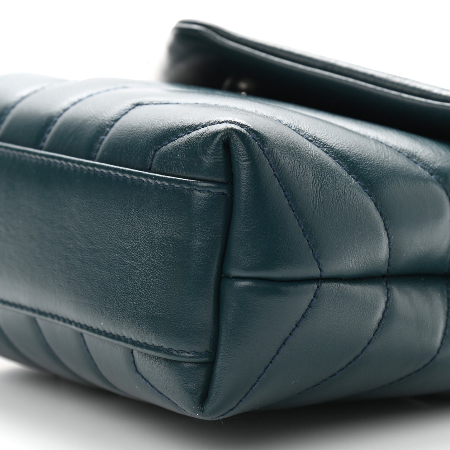 Calfskin Y Quilted Monogram Toy Loulou Satchel Dark Green