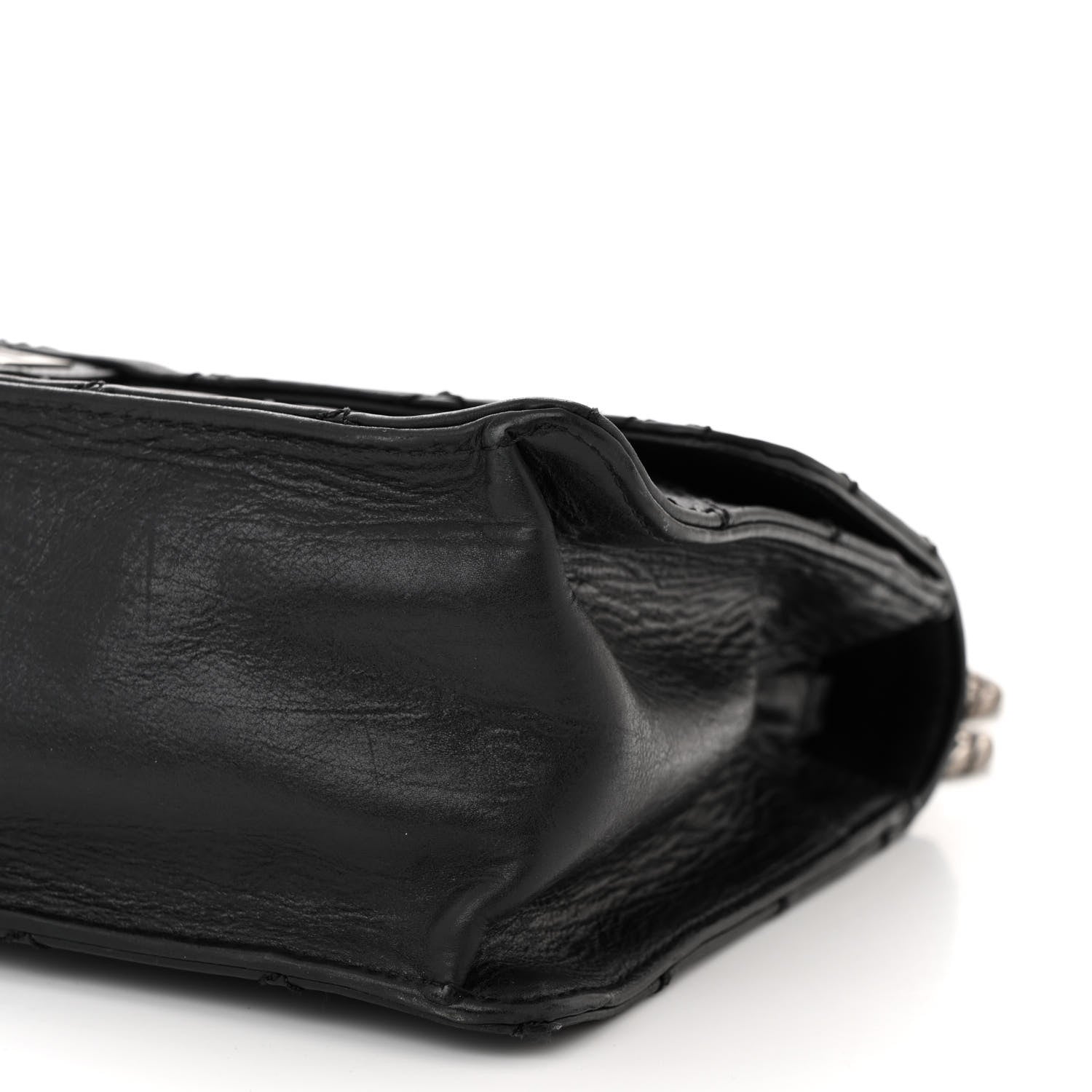 Chanel Calfskin CC Crave Reissue Crown Jumbo Flap Black 10 of 11