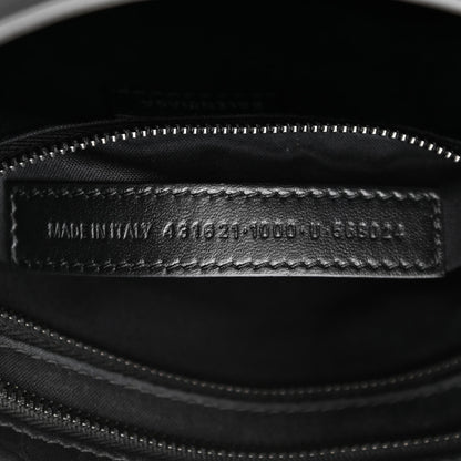 Balenciaga Matte Supple Lambskin Crocodile Embossed Classic Black Hardware S City Black 7 of 11