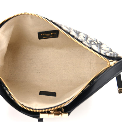 Christian Dior Oblique Medium Diortravel Nomad Pouch Blue 5 of 11