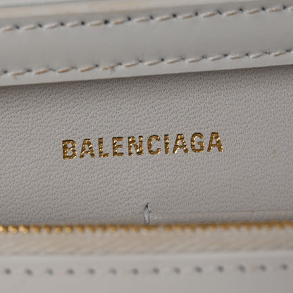 Balenciaga Shiny Box Calfskin Hourglass Chain Bag White 6 of 14
