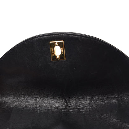 Chanel Lambskin Quilted Flap Shoulder Bag Black 8 of 12