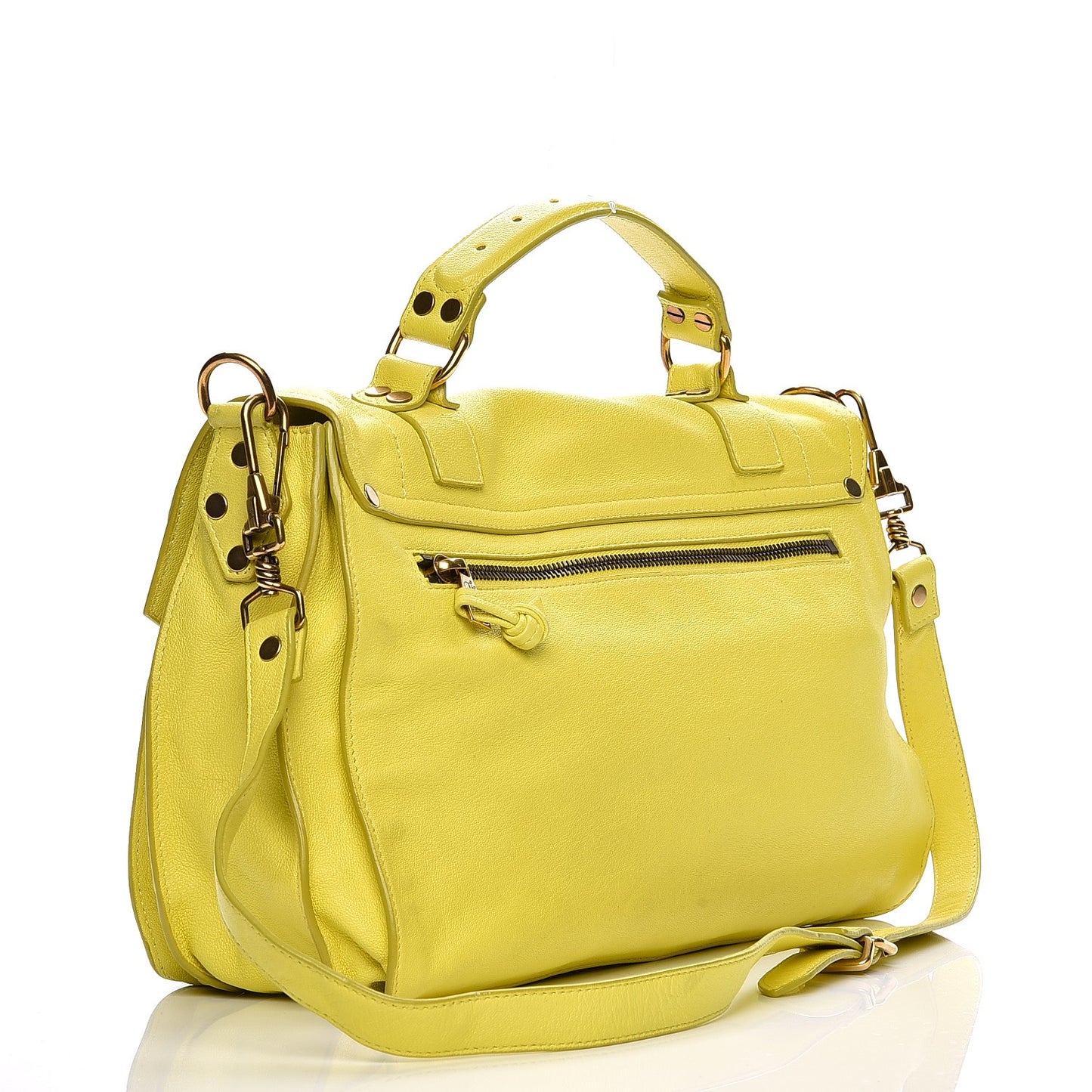 Lambskin Medium PS1 Satchel Citron